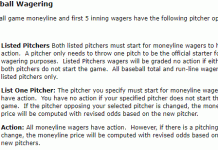 MLB Betting Rules