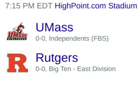 UMASS at Rutgers Week 1 College football Pick UMASS at Rutgers Week 1 College football Pick