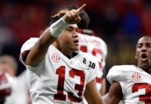 Alabama favored by 25.5 over South Carolina