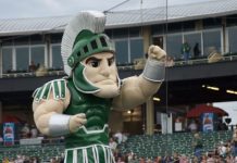 Spartans Favored by 14 over Hoosiers