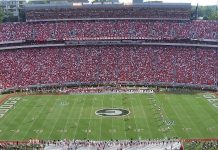 georgia 14 point favorites over notre dame