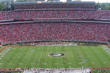 georgia favored by 33 over arkansas state