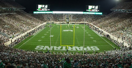 spartans favored by 13.5 over arizona state