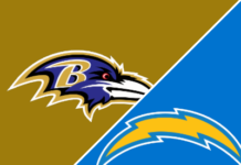 chargers at ravens pick
