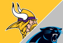 vikings at panthers nfl pick ats