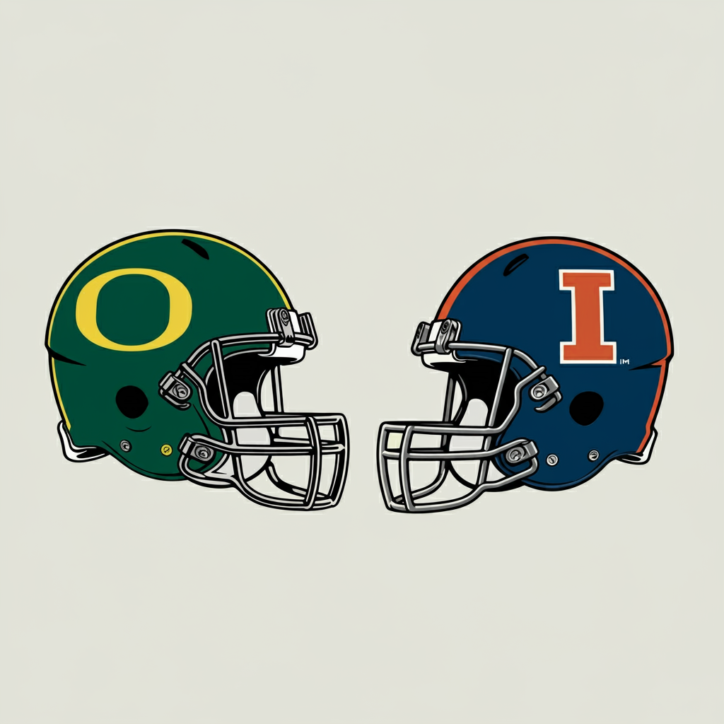 Oregon vs. Illinois CFB Pick with Score Prediction
