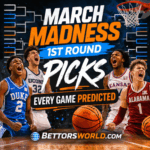 2026 March Madness 1st Round Predictions, Upsets, Sides and Totals Picks 1ST Round March Madness Picks ATS Every Game 2026
