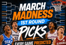 1ST Round March Madness Picks ATS Every Game 2026